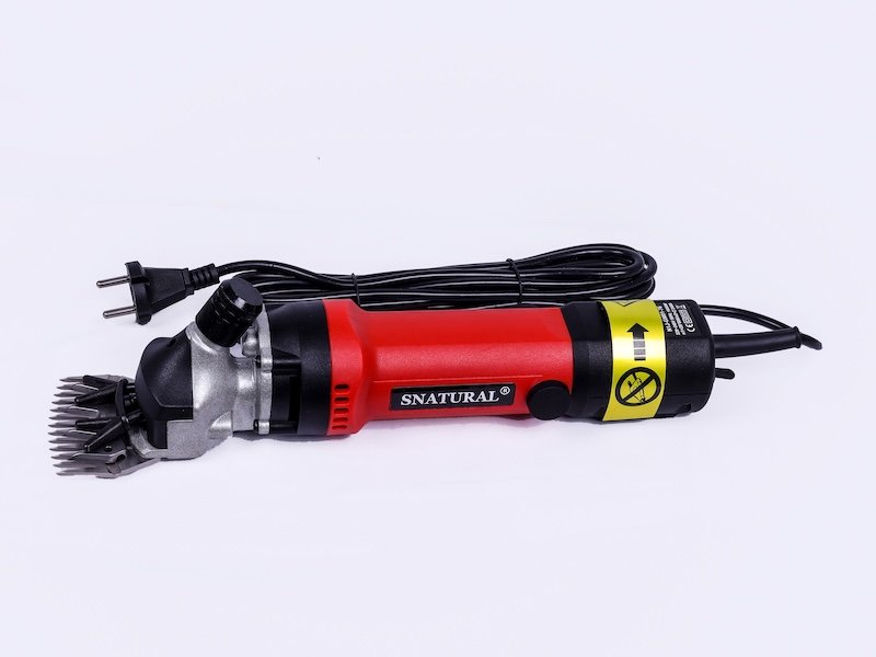 Snatural Heavy-Duty Sheep,goats electric wool Shearing Machine – 1600W Wool Clipper(red)