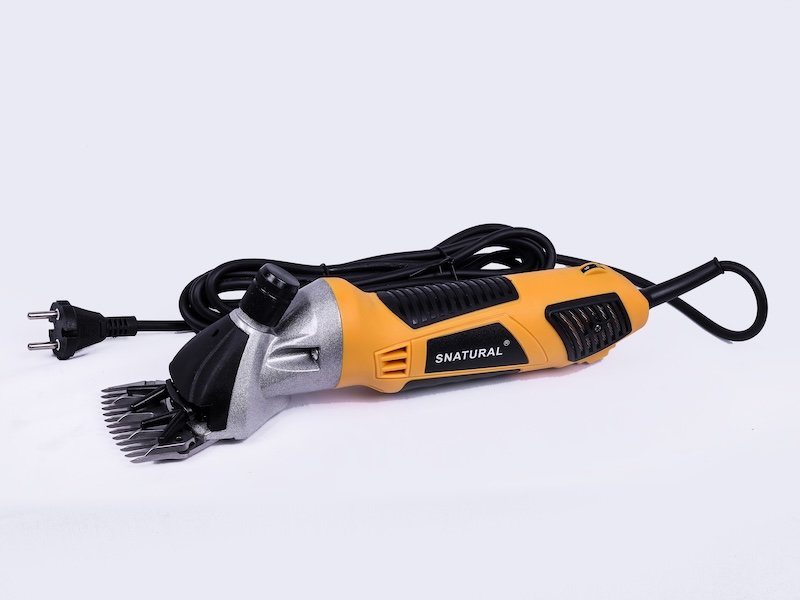 Snatural® ST999 Heavy Duty Electric Sheep Clipper – 1600W-Professional Livestock Shearing Machine for Sheep, Goats & Alpacas (Yellow)